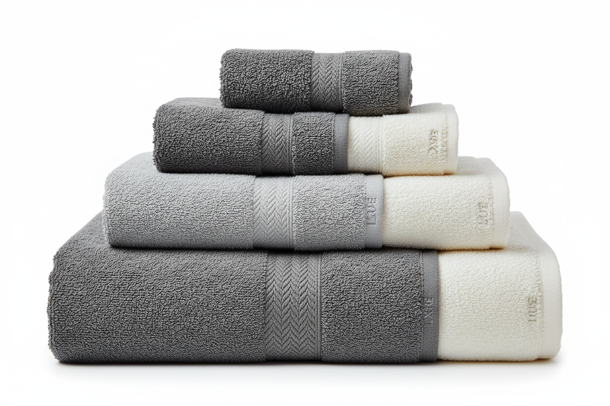 100% Cotton Bath Towel Set – 6-Piece